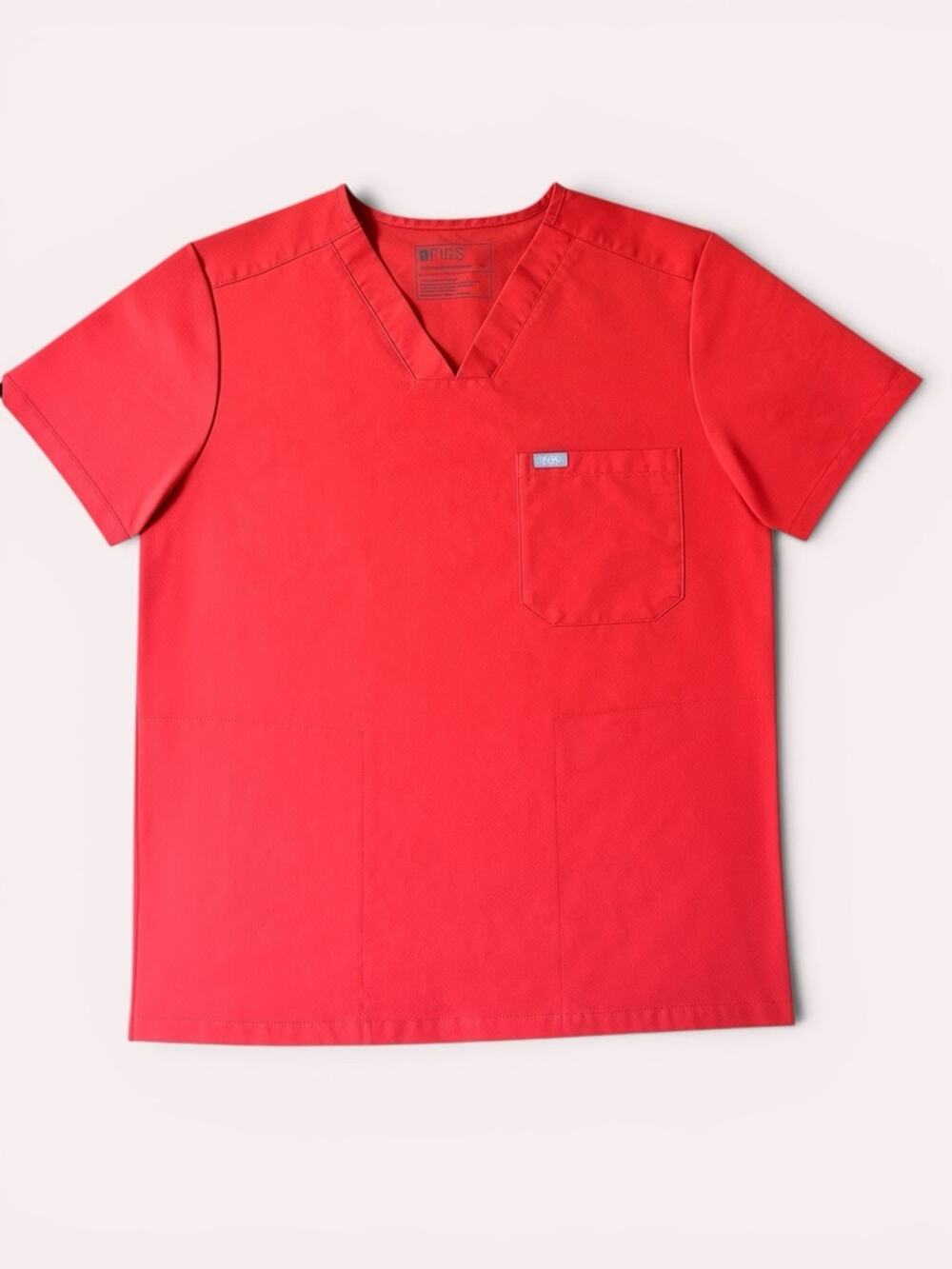Figs Men's Chisec Three-Pocket Scrub Top in Clay